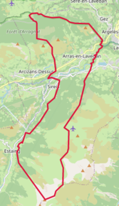 Poziția localității Arras-en-Lavedan