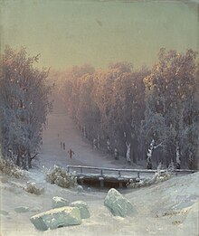 Arseny Meshchersky - Winter Evening in the Forest.jpg