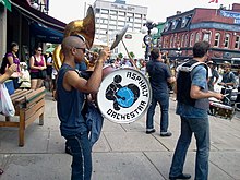 Asphalt Orchestra performing in Ottawa's Byward Market as part of the Guerrilla Gig series hosted by Ottawa Chamberfest 2011. Asphalt.Orchestra.Ottawa.Chamberfest.jpg