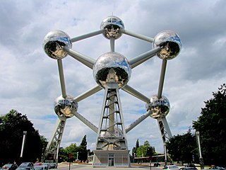 Atomium Landmark building in Brussels, Belgium