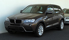 BMW X3 xDrive20d (F25) - Frontansicht, 1. Mai 2011, Düsseldorf.jpg