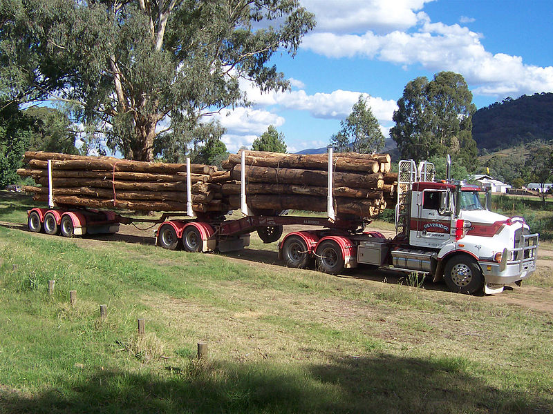 File:B double logging truck in Australia.jpg