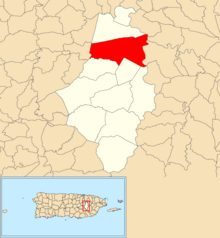 Barrio Bairoa in Caguas Bairoa, Caguas, Puerto Rico locator map.png
