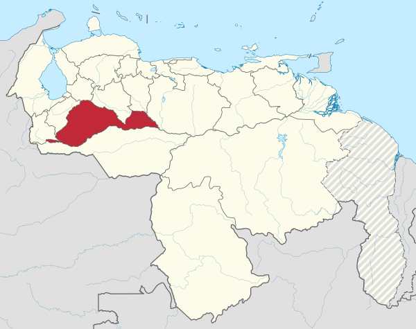 Barinas in Venezuela (+claimed).svg