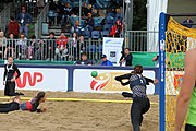 Deutsch: Beachhandball Europameisterschaften 2019 (Beach handball Euro); Tag 5: 6. Juli 2019 – Frauen, Platzierungsspiel für die Ränge 9–12, Deutschland-Polen 2:1 (22:23, 19:16, 7:6) English: Beach handball Euro; Day 5: 6 July 2019 – Placement Match/Cross Match for rank 9–12 Women – Germany-Poland 2:1 (22:23, 19:16, 7:6)