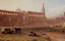 St Davids Bishops Palace. Unsigned watercolour, probably late 18th century. Bishops Palace St Davids - unsigned watercolour - late 18th C..jpg