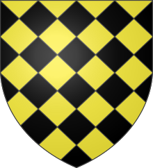 Blason-losange-or-sable.svg