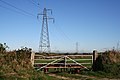 Blocked Gate and Powerlines - geograph.org.uk - 281912.jpg