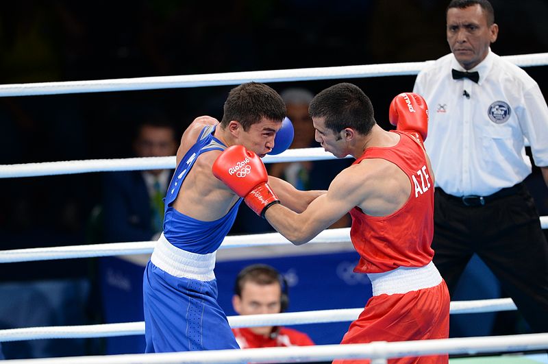 File:Boxing at the 2016 Summer Olympics, Chalabiyev vs Yeraliyev 4.jpg