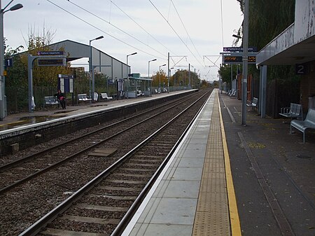 Brimsdown station look south