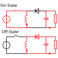 1: Ideal Boost Converter Circuit