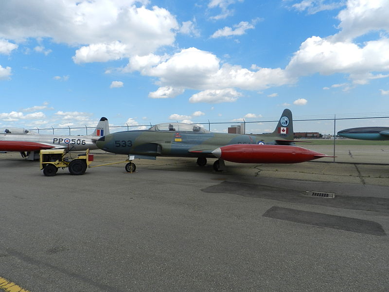 File:Canadair CT-133 Silver Star, older RCAF colour at the Alberta Aviation Museum.JPG
