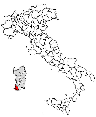 Провинция Карбония-Иглезиас на карте