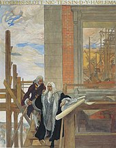 Harleman and Tessin at the building site, an interpretation by Carl Larsson, 1896 Carl Larsson Slottsbygget 1896.jpg