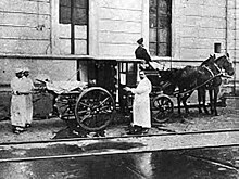 Hearse during the yellow fever epidemic in Buenos Aires Carruaje en bs as epidemia fiebre amarilla.jpg