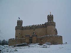 El castillo, nevado.