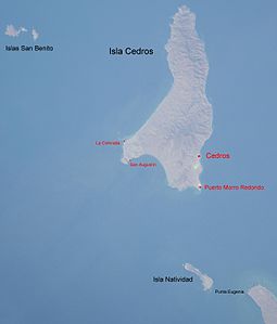 Image from the space shuttle;  entire archipelago top left