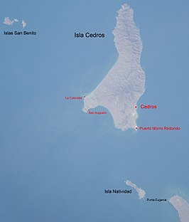 Kaart van Isla de Cedros