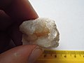 Chalcedony, milky quartz - SiO2 geode (30247178258).jpg