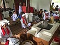 Cham monks in front of Lingam