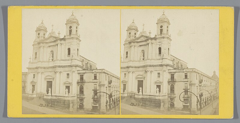 File:Chiesa di San Francesco d'Assisi all'Immacolata (Kerk van Sint-Franciscus de Onbevlekte), Catania Eglise de Saint-Francois d'Assises (Catane) (titel op object), RP-F-F07044.jpg