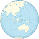 Christmas Island on globe (Southeast Asia centered).svg