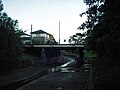 Iron Cove Creek and the Church St bridge looking upstream