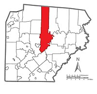 Location of the new municipality in Clearfield County if the vote passes in 2020. Clearfield Borough Lawrence Township Consolidation (cropped).jpg