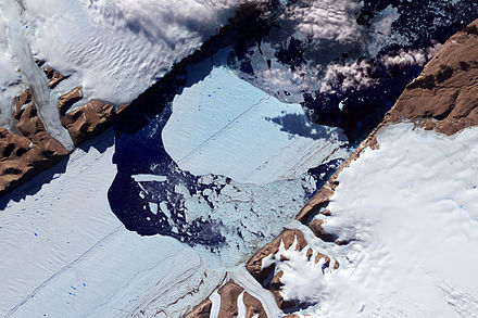 Petermann glacier seen from space