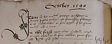 Inglis supplied clothes for four pages and a "Moir" in October 1590, Treasurer's Accounts, National Records of Scotland. Clothes for the Moir (National Records of Scotland).jpg