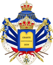 Royal coat of arms (1831–1848) of France