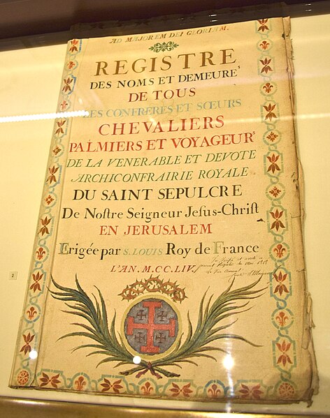 File:Collections of Musée de la Légion d'honneur registre chevalier st sepulcre.jpg