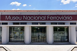 Museu Nacional Ferroviárion museorakennus Entroncamentossa.