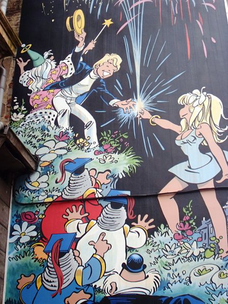 File:Comic mural Olivier Rameau, Dany (Daniel Henrotin), Bruxelles.jpg