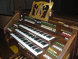 Consolle organo Balbiani-Bossi 1938