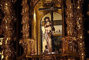Imagem do famoso Cristo da Vitória no seu santuário.