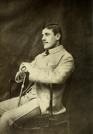 Photograph of Edmund Musgrave Barttelot sitting on a chair