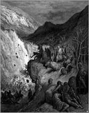 Die Schlacht von Myriokephalon, historisierende Darstellung aus dem 19. Jhd.