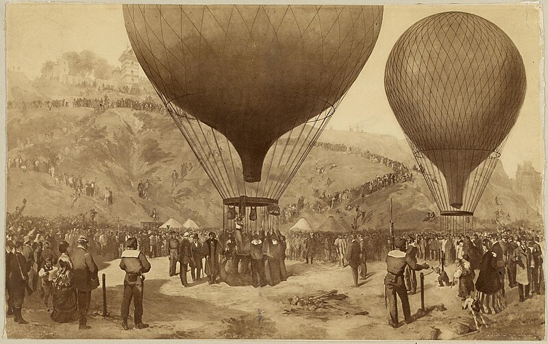 File:Départ de Gambetta à bord de l'Armand-Barbès, place Saint-Pierre..jpg