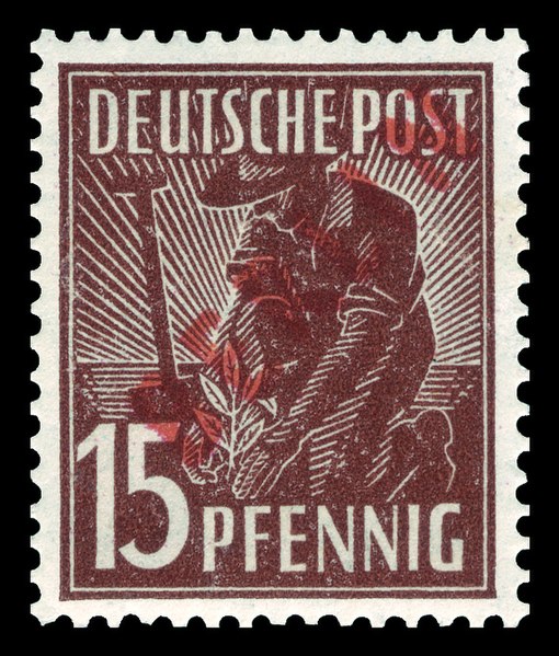 File:DBPB 1949 25 Freimarke Rotaufdruck.jpg