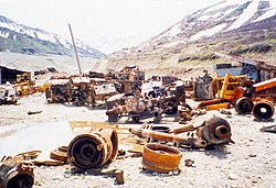A harcok miatt elpusztult tádzsikisztáni bánya