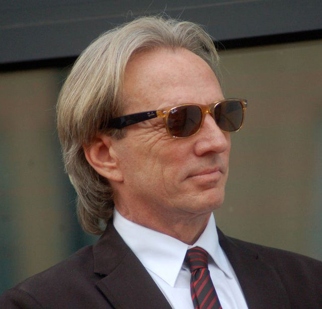 Dewey Bunnell at a ceremony for America to receive a star on the Hollywood Walk of Fame in February 2012