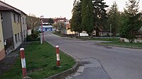 Čeština: Dlouhá ulice v Rudolfově, okres České Budějovice, Jihočeský kraj. English: Dlouhá street in Rudolfov, České Budějovice District, South Bohemian Region, Czechia.