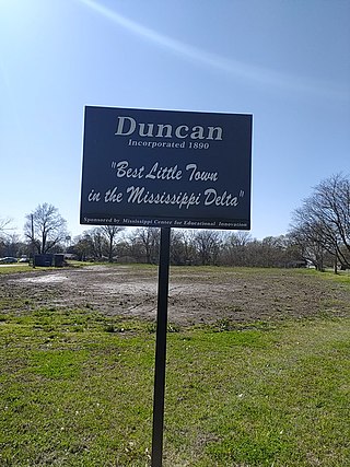 <span class="mw-page-title-main">Duncan, Mississippi</span> Town in Mississippi, United States