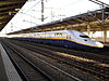 An E4 series Shinkansen train used in Tanigawa service at Kumagaya Station in 2007