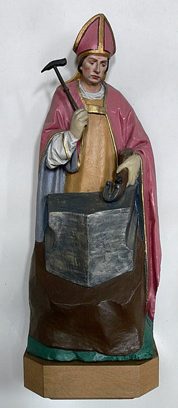 Ebersbach Pfarrkirche Figur Eligius.jpg