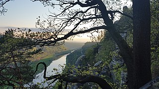 Elbe River near Bastei, Germany