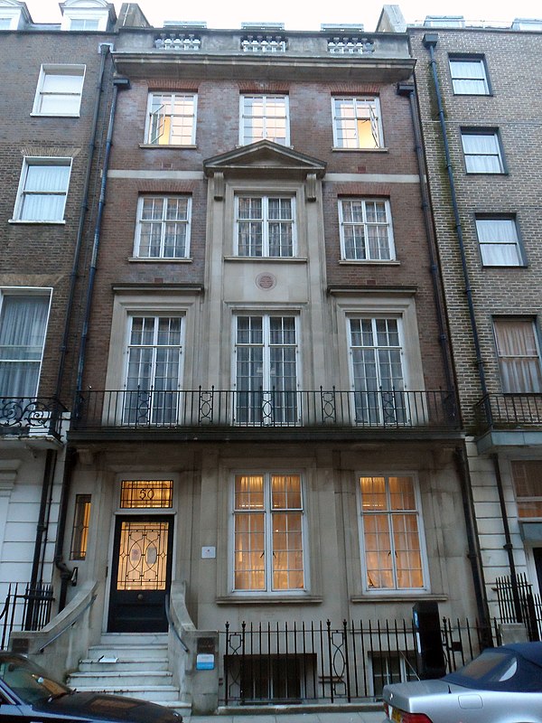 50 Wimpole Street, setting of the play The Barretts of Wimpole Street (1930)