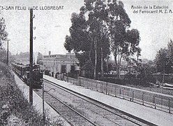 L'estació el 1911