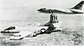 An F3D-2Q and a F8U-1P of VMCJ-3